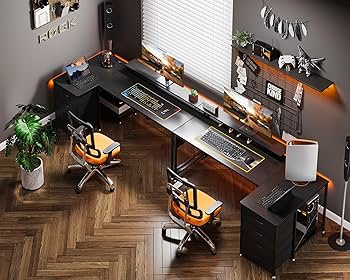 Amazon | ODK パソコンデスク ゲーミングデスク l字デスク